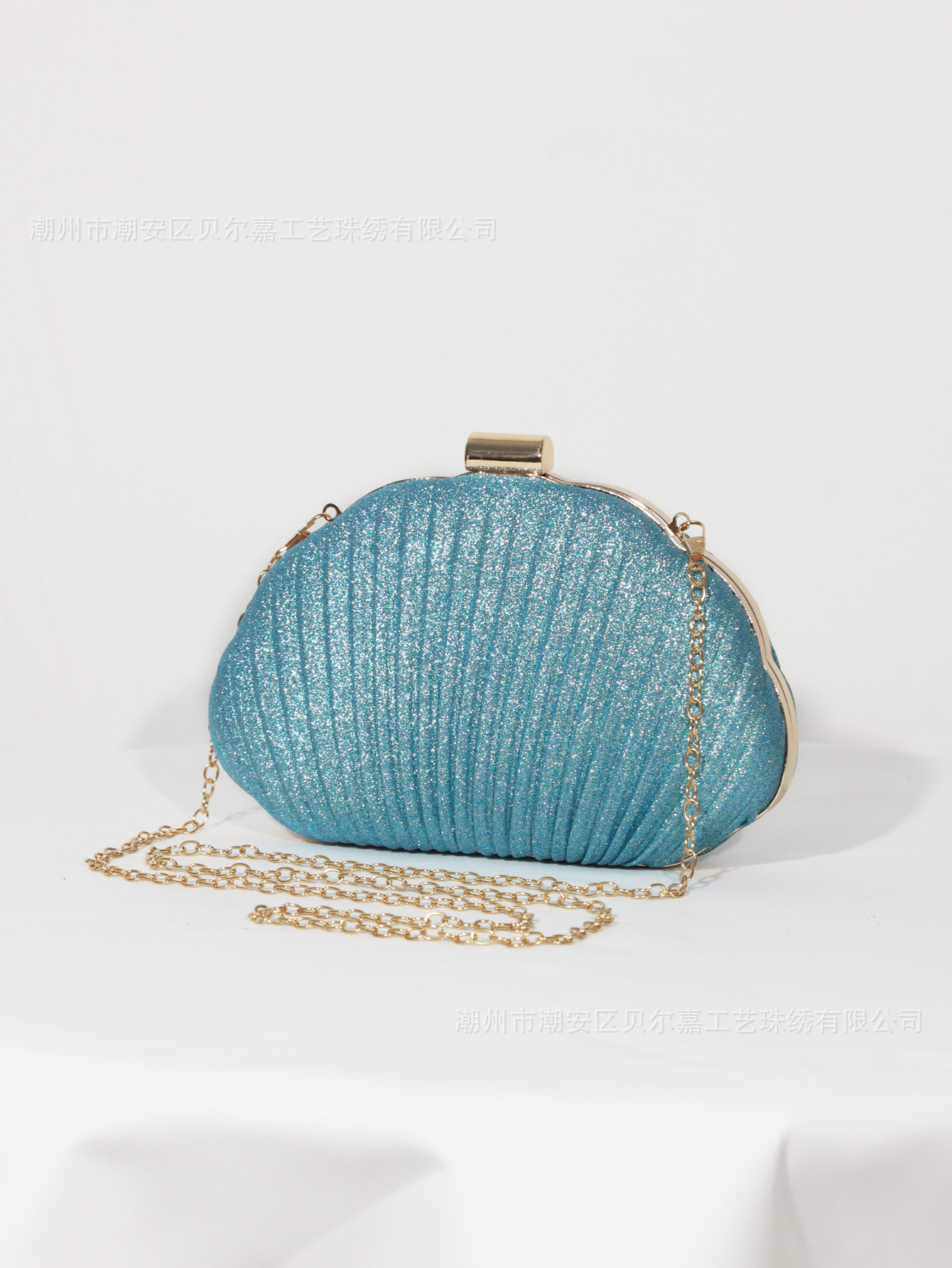 Blue Shell Diamond Dinner Bag  - Luxury Bags Blue ulasan dan harga