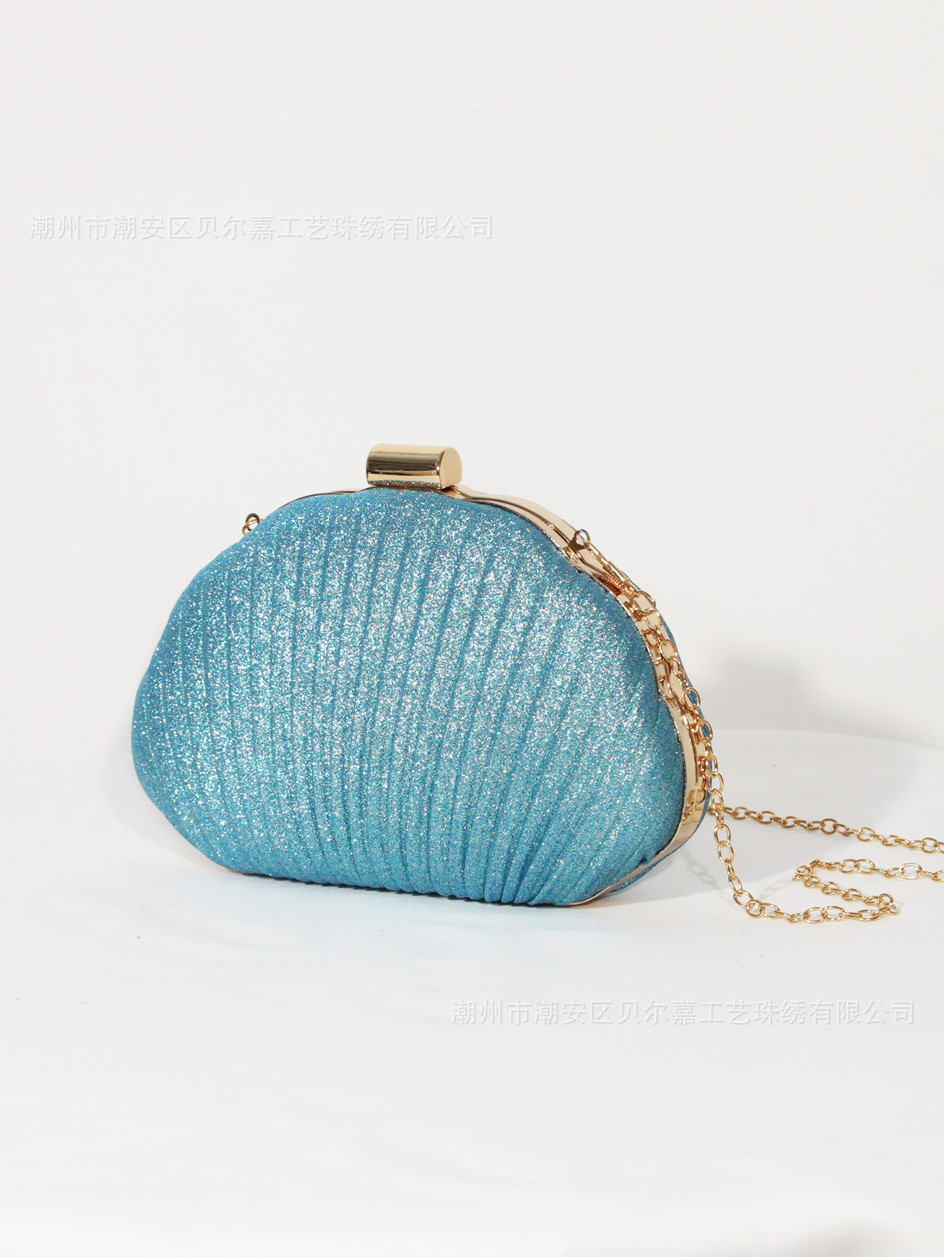 Blue Shell Diamond Dinner Bag  - Luxury Bags Blue ulasan dan harga
