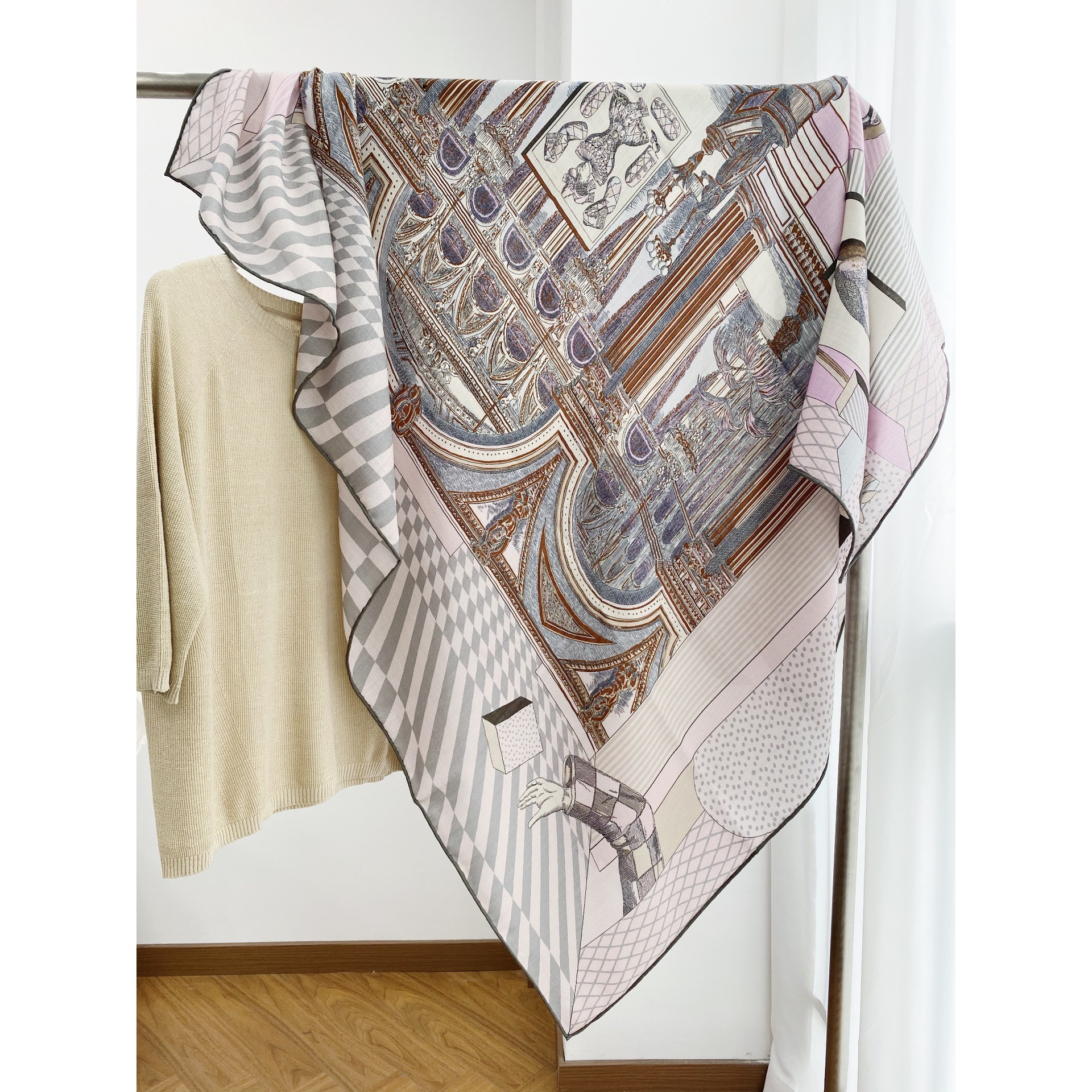 Winter Luxury Scarf Women Hand - Luxury Xmas Bags ulasan dan harga
