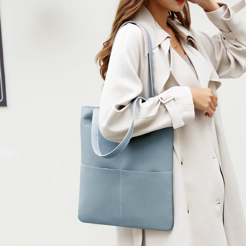 Solid Soft Material Large Capa - Luxury Bags Blue ulasan dan harga