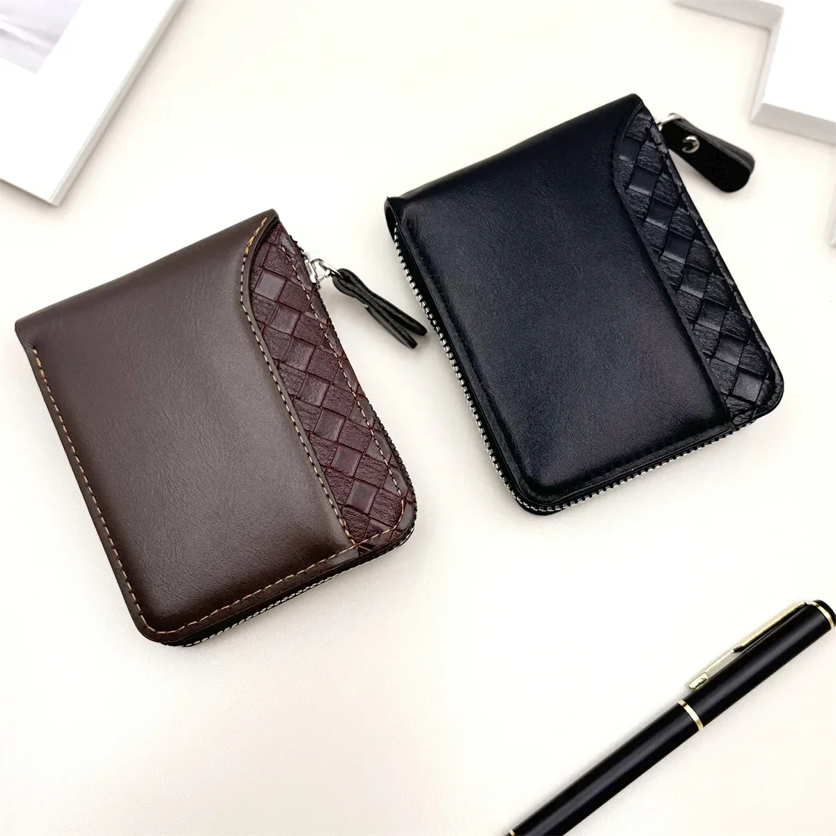 1pc Leather Men Wallet Luxury  - Luxury Bags Photos ulasan dan harga