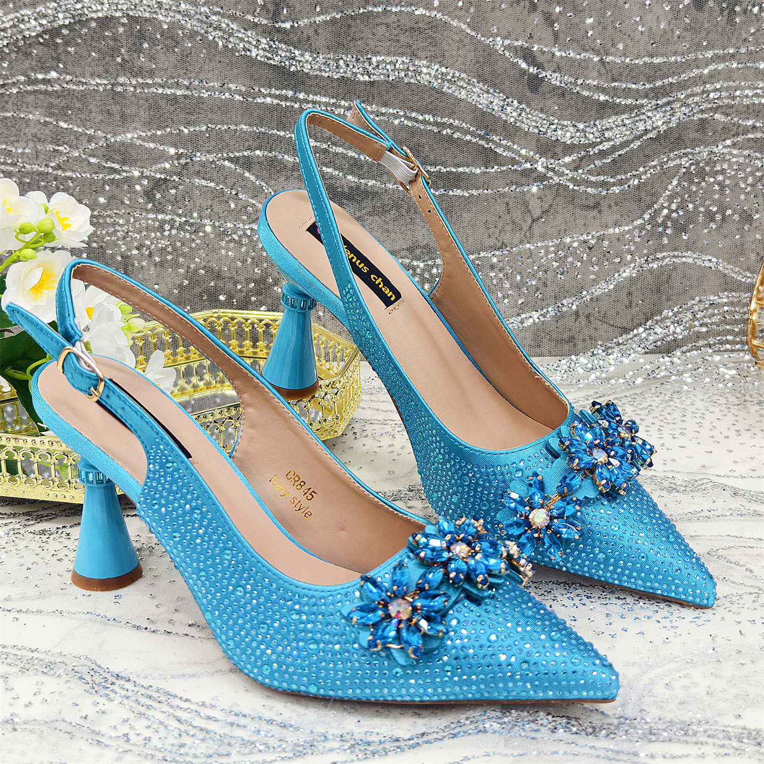 2025 Pointed Toe High Heels Sh - Luxury Bags Blue ulasan dan harga