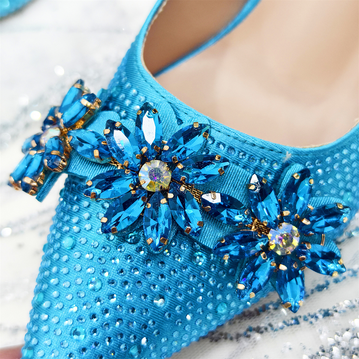 2025 Pointed Toe High Heels Sh - Luxury Bags Blue ulasan dan harga