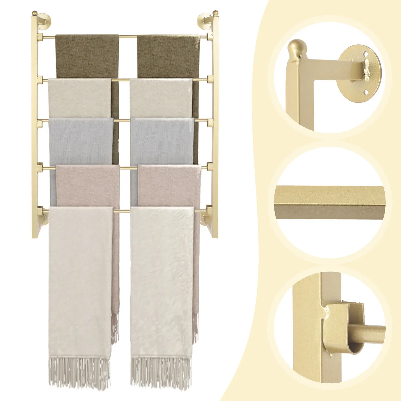 Wall Mount Metal Scarf Organiz - Luxury Bags Usa ulasan dan harga