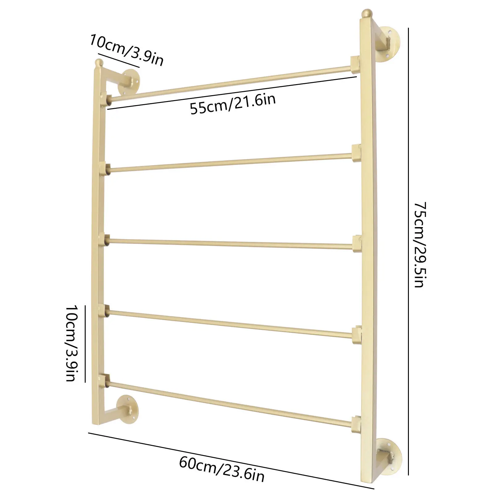 Wall Mount Metal Scarf Organiz - Luxury Bags Usa ulasan dan harga
