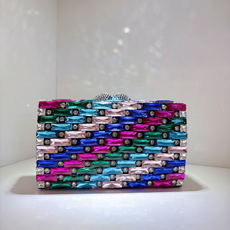 Female Blue Rhinestone Evening - Luxury Bags Blue ulasan dan harga