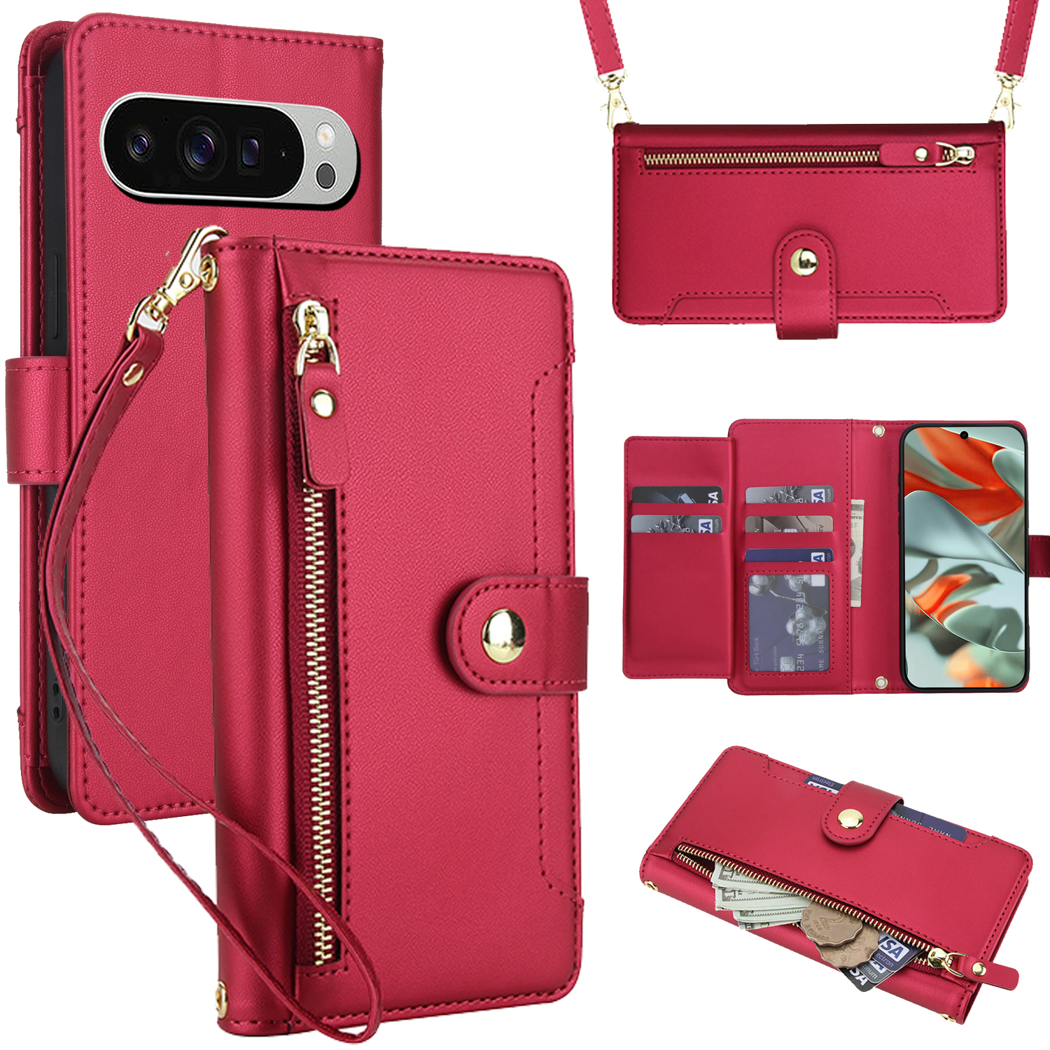 Crossbody Zipper Leather Walle - Luxury Bags & Leather Repair Of Atlanta Reviews ulasan dan harga