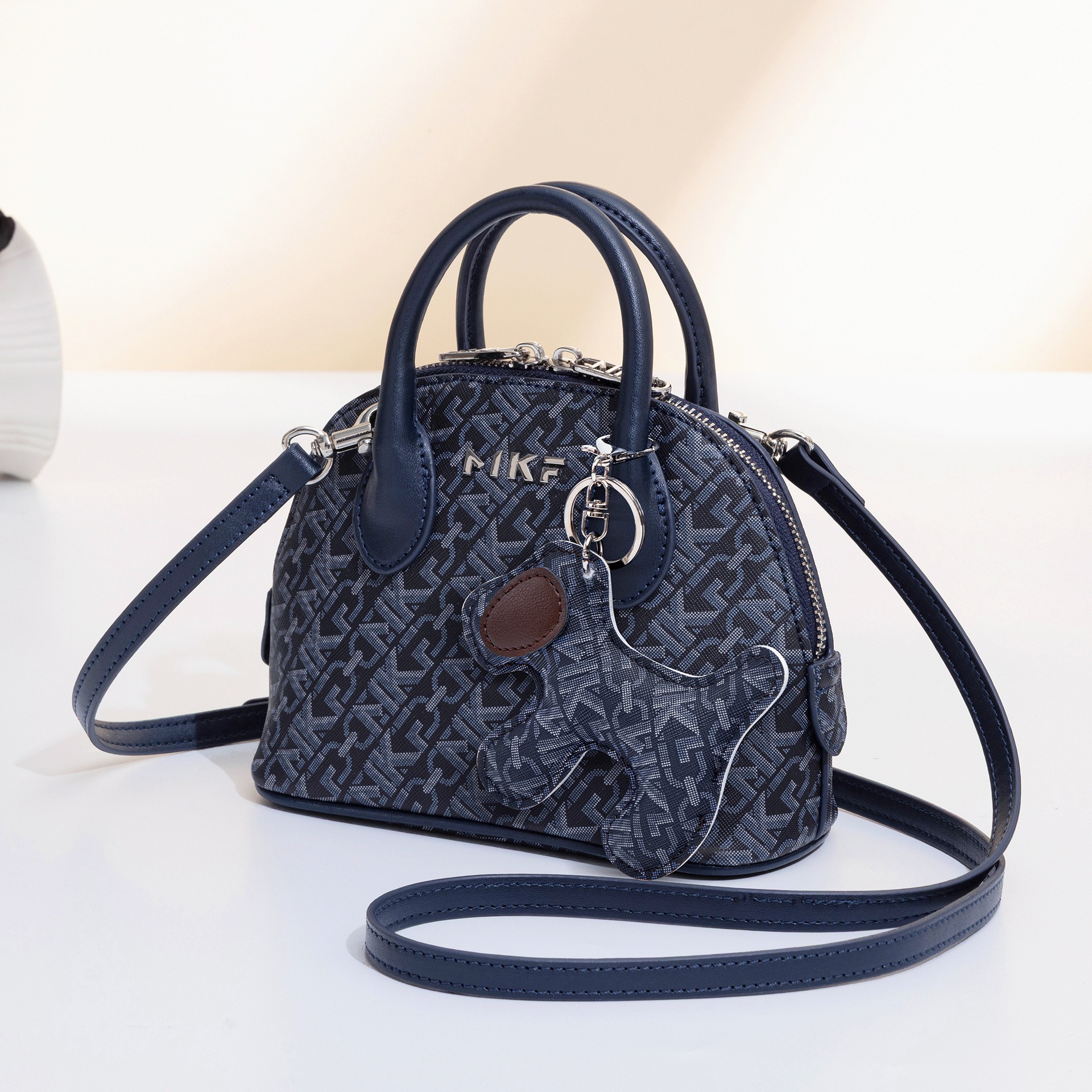 Vintage Monogram Dome Bag with - Luxury Bags Blue ulasan dan harga