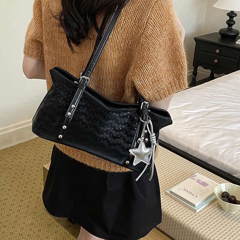 Y2K Star Charm Underarm Bag So - Luxury Bags Blue ulasan dan harga