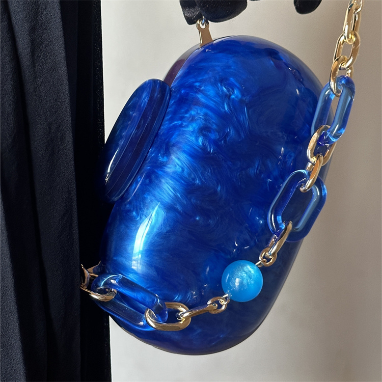 Luxury fashion Klein blue marb - Luxury Bags Blue ulasan dan harga