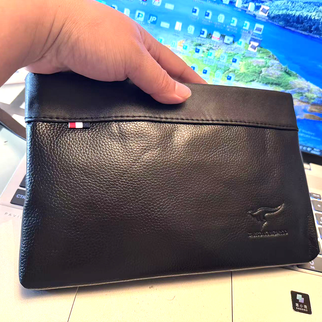 Large Capacity Leather Clutch  - Luxury Bags Photos ulasan dan harga