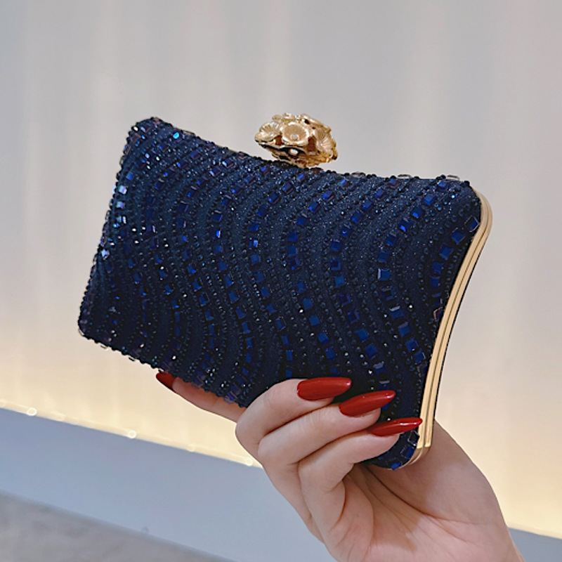 Elegant Navy Blue Clutch Bag f - Luxury Bags Blue ulasan dan harga