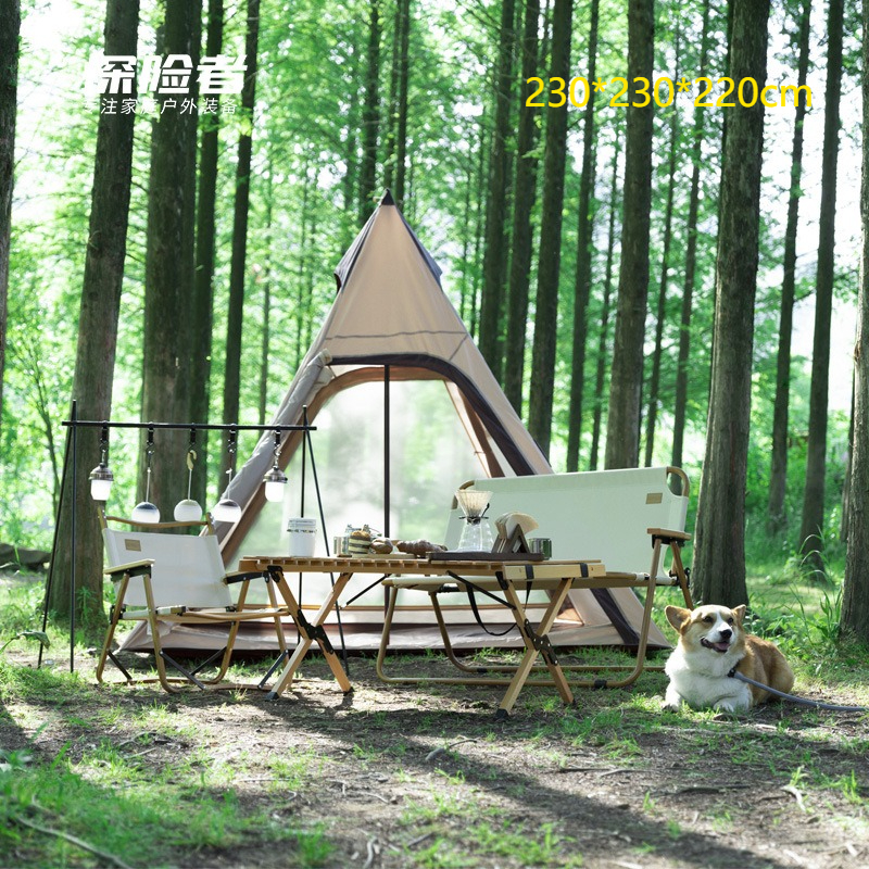 3-4P Outdoor Pyramid Tent Port - Luxury Bags Pyramid ulasan dan harga